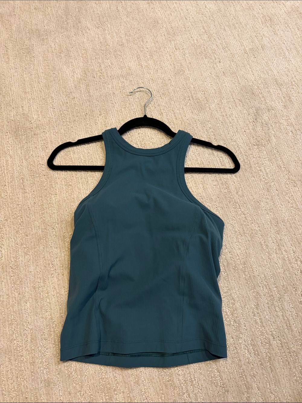 lululemon athletica Teal Ribbed Racerback Tank